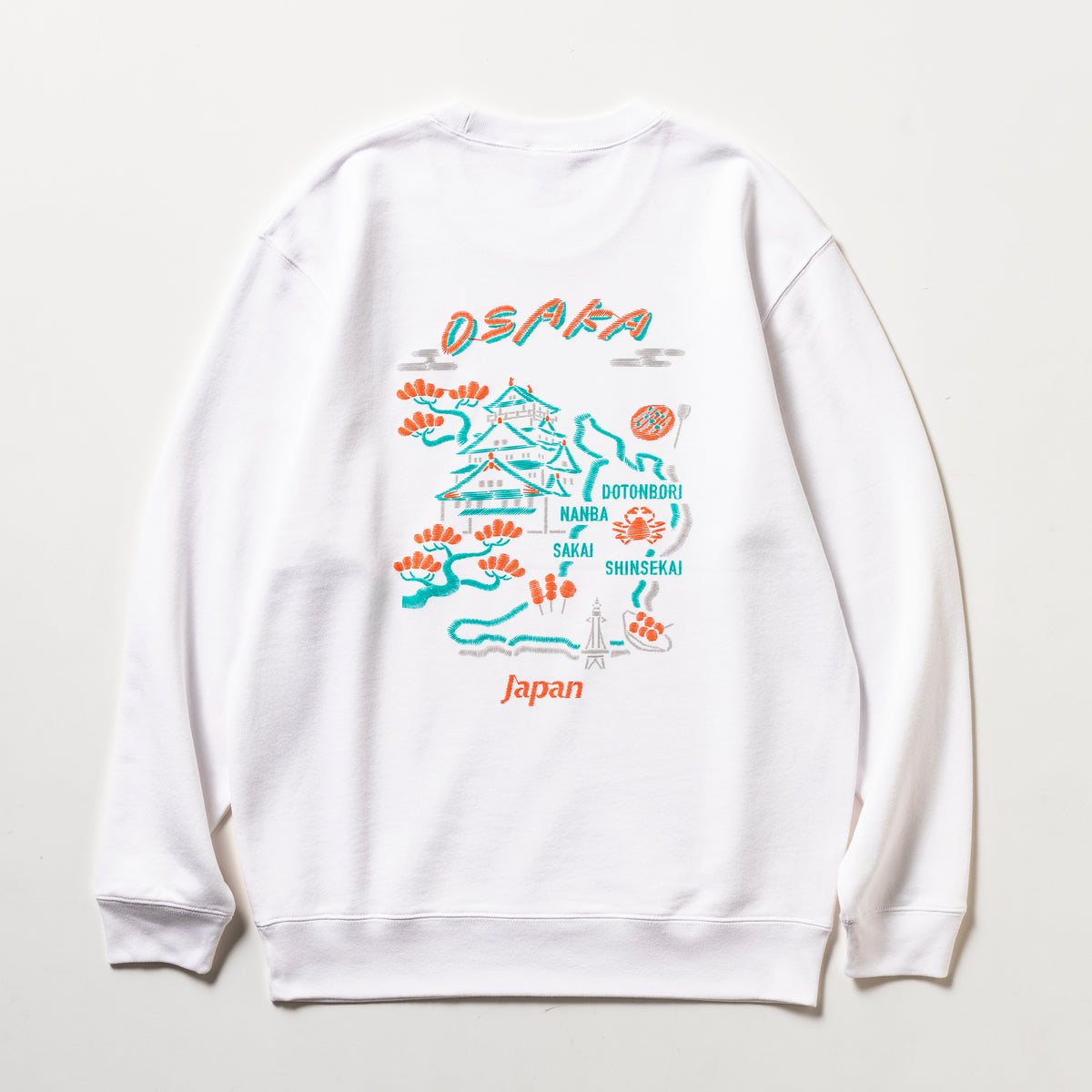 シジュウナナ | シジュウナナ Osaka No.04 大阪ノ地図 クルーネック