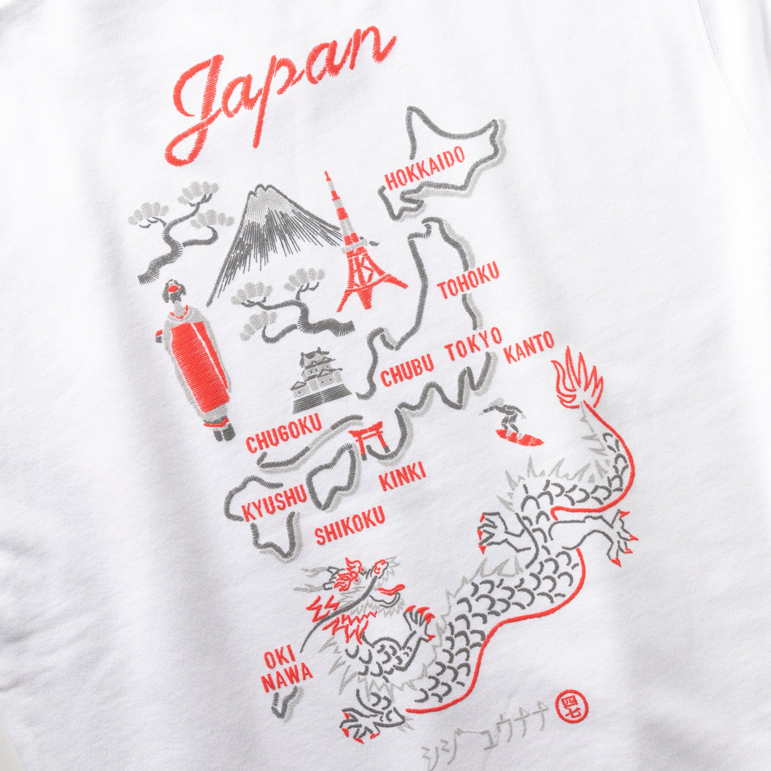 シジュウナナ | シジュウナナ Japan No.01 日本地図 クルーネック