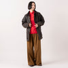 モデル身長165cm,RockallのBOLTON WAX JKT|HEAVENLYのCotton Cashmere Knit Turtle Pullover|UNIVERSAL OVERALLの2TUCK WIDE STRAIGHT PANTS|rapiécageのビーズ＆コードスライドネックレス,https://market.e-begin.jp/products/fav_roc1295s_lala|https://market.e-begin.jp/products/dlt_hvr0787s_lala|https://market.e-begin.jp/products/dre_uni1061s_lala|https://market.e-begin.jp/products/rdx_rpc1311s_lala