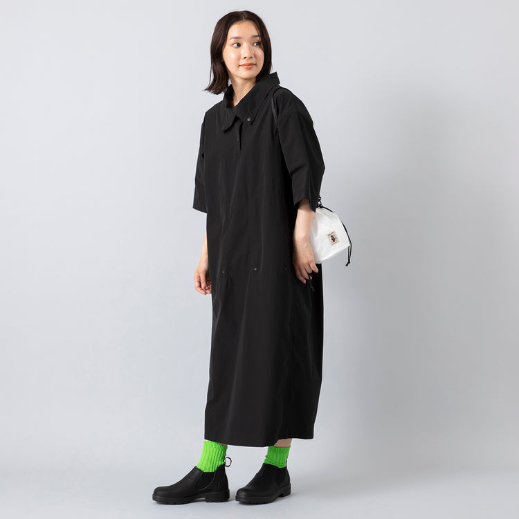 モデル身長163cm,SEESETのUVカットできるアクティブサマードレス|BlundstoneのORIGINALS LOW CUT|NISHIGUCHI KUTSUSHITAのリネンリブソックス,https://market.e-begin.jp/products/tka_sst0619q_lala|https://market.e-begin.jp/products/sed_bld0571l_lala|https://market.e-begin.jp/products/knw_ngk0574k_lala