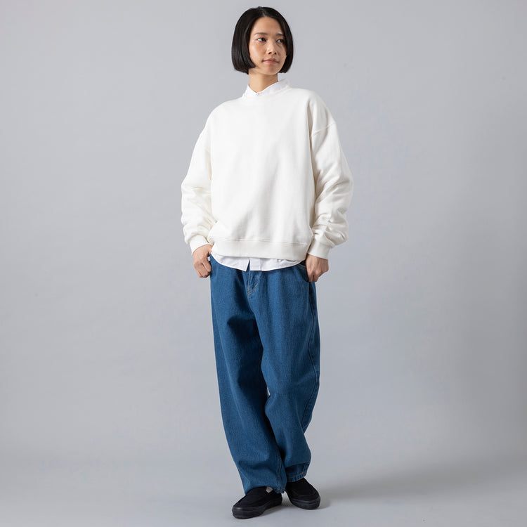 モデル身長165cm,MANONのBROAD CLOTH DRESS SHT|HEAVENLYのCotton Linen 12oz Denim 5P Pants|MOONSTARのオールネイビーのコットンスエードLOAFY,https://market.e-begin.jp/products/mks_mnn0443r_lala|https://market.e-begin.jp/products/dlt_hvr0493r_lala|https://market.e-begin.jp/products/mns_mns0147p_lala