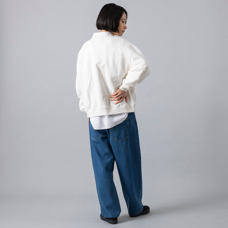 モデル身長165cm,MANONのBROAD CLOTH DRESS SHT|HEAVENLYのCotton Linen 12oz Denim 5P Pants|MOONSTARのオールネイビーのコットンスエードLOAFY,https://market.e-begin.jp/products/mks_mnn0443r_lala|https://market.e-begin.jp/products/dlt_hvr0493r_lala|https://market.e-begin.jp/products/mns_mns0147p_lala