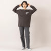 モデル身長165cm,CRTの1CH ツインウォッシュブラックジーンズ|PROGRESS RUNNING CLUBのロゴバケハ,https://market.e-begin.jp/products/crt_crt0258r_lala|https://market.e-begin.jp/products/gra_pgr0401q_lala