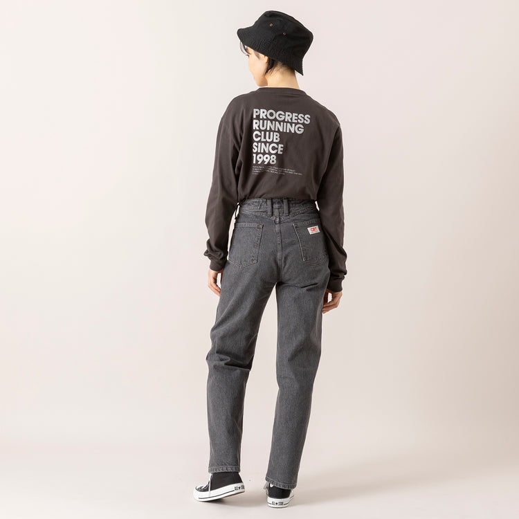 モデル身長165cm,CRTの1CH ツインウォッシュブラックジーンズ|PROGRESS RUNNING CLUBのロゴバケハ,https://market.e-begin.jp/products/crt_crt0258r_lala|https://market.e-begin.jp/products/gra_pgr0401q_lala