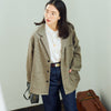 モデル身長167cm,YARMO THE UNIFORMのチェックジャケット|MANUAL ALPHABETのROUND COLLAR SHT|NEEDBY heritageのLUNA|MOONCASTLEのウールクルーネックニット|Jalan Sriwijayaのネイビービットローファー|esperantoのROLL BUCKLE BELT/25mm|rapiécageの後ろ姿もきれいなスライドチェーンコインネックレス,https://market.e-begin.jp/products/gra_ytu1214s_lala|https://market.e-begin.jp/products/mks_man0272k_lala|https://market.e-begin.jp/products/gsr_ndh0873s_lala|https://market.e-begin.jp/products/tkn_mnc0396p_lala|https://market.e-begin.jp/products/gmt_srw1032p_lala|https://market.e-begin.jp/products