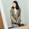 モデル身長167cm,YARMO THE UNIFORMのチェックジャケット|MANUAL ALPHABETのROUND COLLAR SHT|NEEDBY heritageのLUNA|MOONCASTLEのウールクルーネックニット|Jalan Sriwijayaのネイビービットローファー|esperantoのROLL BUCKLE BELT/25mm|rapiécageの後ろ姿もきれいなスライドチェーンコインネックレス,https://market.e-begin.jp/products/gra_ytu1214s_lala|https://market.e-begin.jp/products/mks_man0272k_lala|https://market.e-begin.jp/products/gsr_ndh0873s_lala|https://market.e-begin.jp/products/tkn_mnc0396p_lala|https://market.e-begin.jp/products/gmt_srw1032p_lala|https://market.e-begin.jp/products