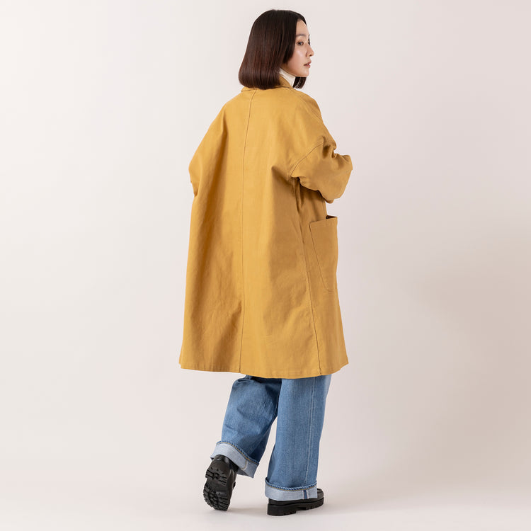 モデル身長163cm,YARMO THE UNIFORMのダスターコート|lelillのハイテクワッフルニット|WHITE MAILSのタートルネック|caquのFSワイドボーイズ|TIDEWAYのワントーンモスボストンM,https://market.e-begin.jp/products/gra_ytu1215s_lala|https://market.e-begin.jp/products/ana_lel1248s_lala|https://market.e-begin.jp/products/hrt_wns0730n_lala|https://market.e-begin.jp/products/tan_caq1164s_lala|https://market.e-begin.jp/products/snk_tid0874p_lala