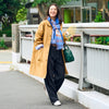 モデル身長167cm,YARMO THE UNIFORMのダスターコート|ciaoのオックスフォードB.D.シャツ|UNIVERSAL OVERALLの2TUCK WIDE STRAIGHT PANTS|TIDEWAYのワントーンモスボストンM|facciamoのLacci(ラッチ)|L'arcobalenoのMIXバックルベルト|BOYNA ORIGINALのウールとカシミヤのブルー×ブルーマフラー,https://market.e-begin.jp/products/gra_ytu1215s_lala|https://market.e-begin.jp/products/hag_cia0077s_lala|https://market.e-begin.jp/products/dre_uni1061s_lala|https://market.e-begin.jp/products/snk_tid0874p_lala|https://market.e-begin.jp/products/are_fac0637k_lala|https://market.e-begin.jp/products/emm_lar08