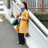 モデル身長167cm,YARMO THE UNIFORMのダスターコート|ciaoのオックスフォードB.D.シャツ|UNIVERSAL OVERALLの2TUCK WIDE STRAIGHT PANTS|TIDEWAYのワントーンモスボストンM|facciamoのLacci(ラッチ)|L'arcobalenoのMIXバックルベルト|BOYNA ORIGINALのウールとカシミヤのブルー×ブルーマフラー,https://market.e-begin.jp/products/gra_ytu1215s_lala|https://market.e-begin.jp/products/hag_cia0077s_lala|https://market.e-begin.jp/products/dre_uni1061s_lala|https://market.e-begin.jp/products/snk_tid0874p_lala|https://market.e-begin.jp/products/are_fac0637k_lala|https://market.e-begin.jp/products/emm_lar08