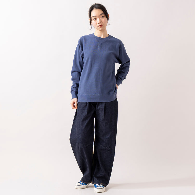 モデル身長 165cm（着用サイズM）,NEEDBY heritageのHARPER|rapiécageのダブルUラインイヤカフ,|https://market.e-begin.jp/products/gsr_ndh0025u_lala|https://market.e-begin.jp/products/rdx_rpc0110u_lala