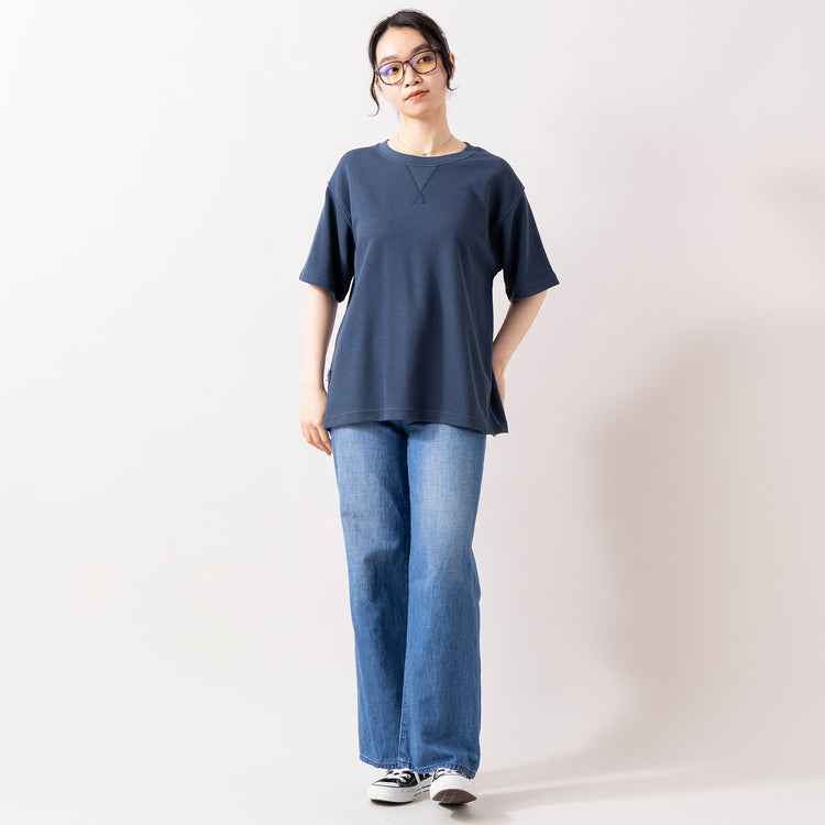 モデル身長 165cm,caquのFSリネンワイドフレア|LE FOONのwellington pc-popular,https://market.e-begin.jp/products/tan_caq0739q_lala|https://market.e-begin.jp/products/lef_lef1274s_lala