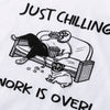 gym master | ジムマスター “JUST CHILLING”プリント 5.6oz Tee