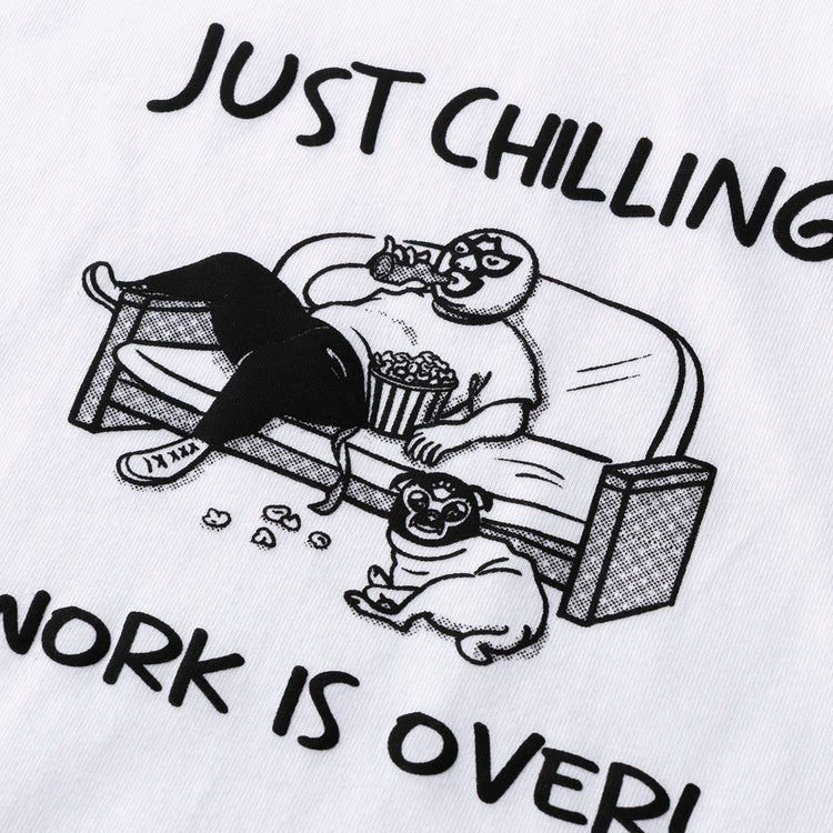 gym master | ジムマスター　“JUST CHILLING”プリント 5.6oz Tee