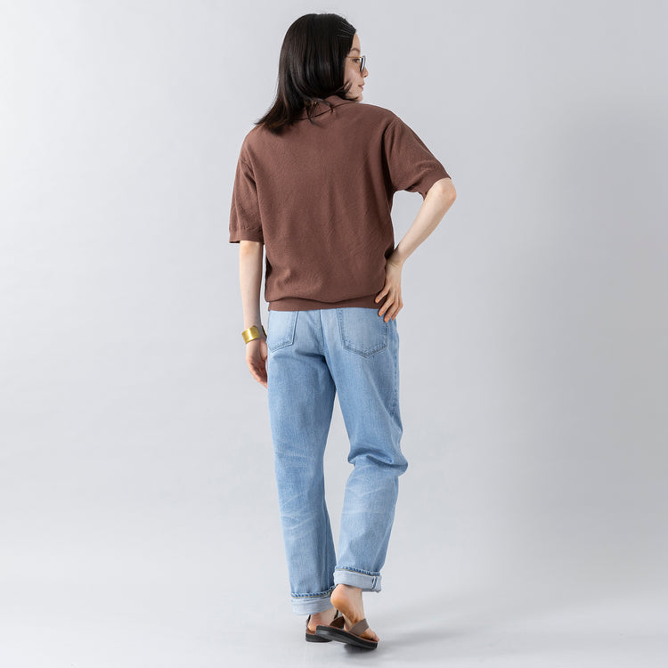 モデル身長160cm,caquのモダンクラシック|GLENCHECKの姫路レザートングサンダル|THE SUPERIOR LABORのfolded bangle wide,https://market.e-begin.jp/products/tan_caq0085h_lala|https://market.e-begin.jp/products/jal_gck0418s_lala|https://market.e-begin.jp/products/nap_tsl0189f_lala