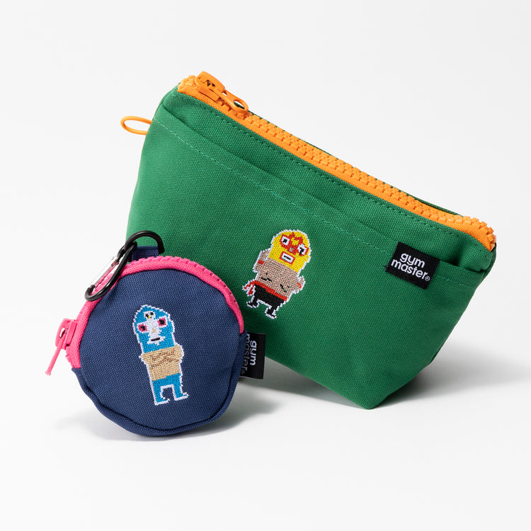 gym master | ジムマスター　レスラードット絵刺繍ミニポーチ