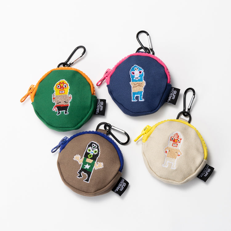 gym master | ジムマスター　レスラードット絵刺繍コインケース