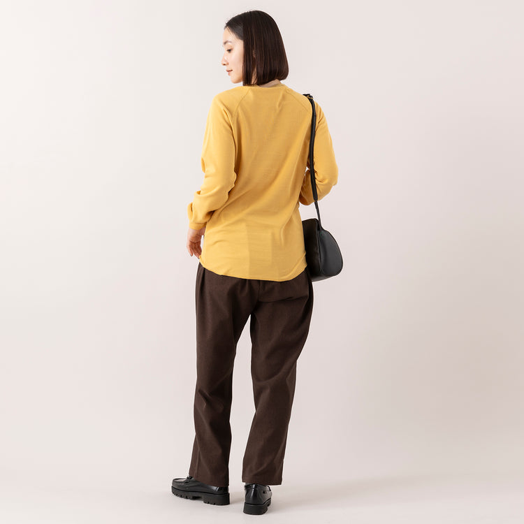 モデル身長163cm,gym masterのダブルフェイス クルーネック|ARCH&LINEのSTRETCH CREW PANTS|DiuのLilio,https://market.e-begin.jp/products/grd_gym1194s_lala|https://market.e-begin.jp/products/ach_ach1163s_lala|https://market.e-begin.jp/products/cil_diu1167s_lala