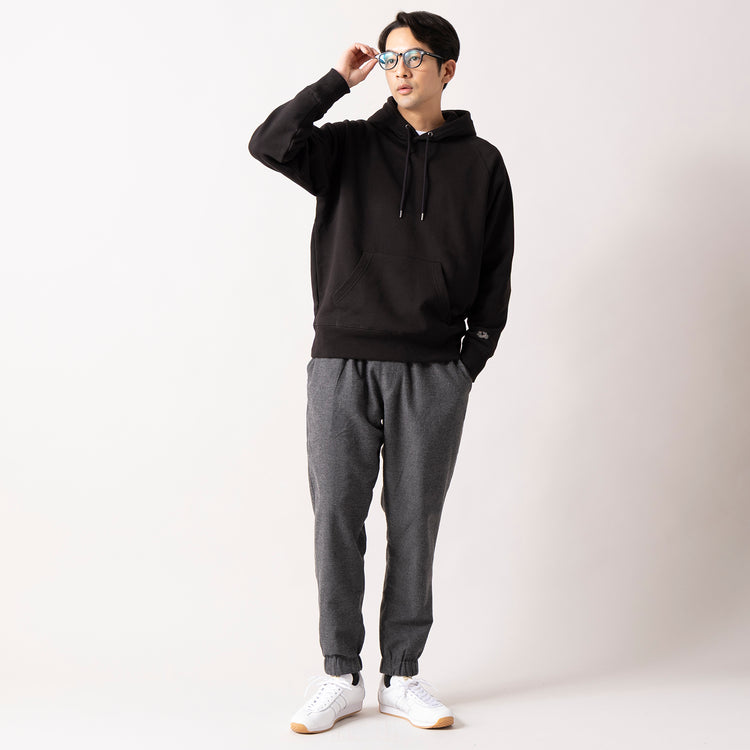 着用サイズ L(身長180cm)　03) グレーxチャコール（裏面）