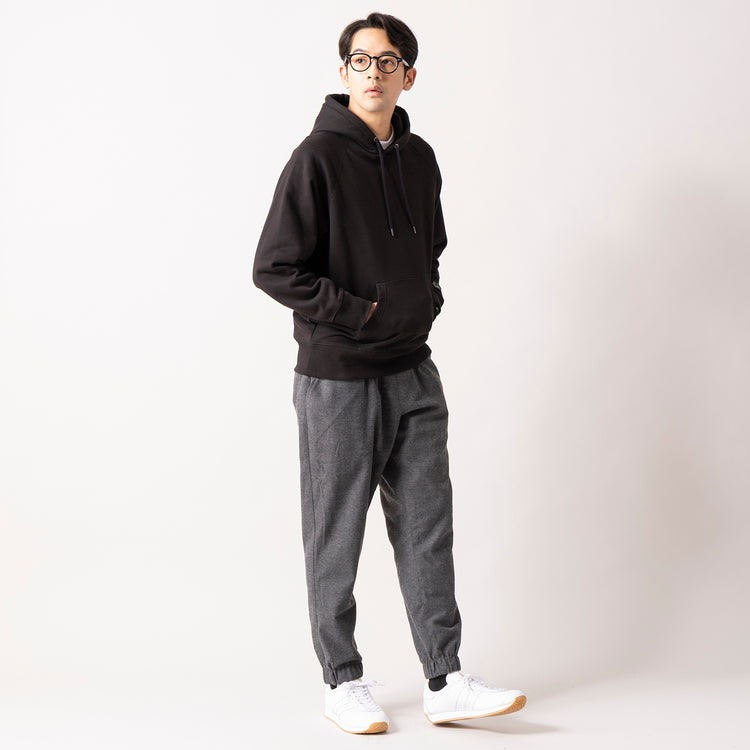 着用サイズ L(身長180cm)　03) グレーxチャコール（裏面）