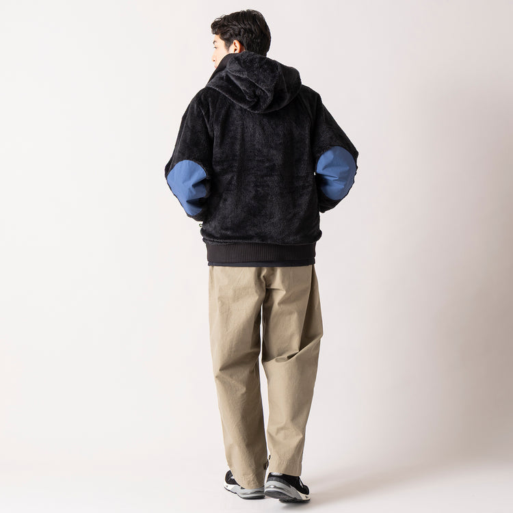 着用サイズ L(身長180cm)　05) ブラックxブルー（表面）