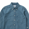 MANUAL ALPHABET | マニュアルアルファベット 6oz DENIM BD SHT/Suitable Fit(NAVY)