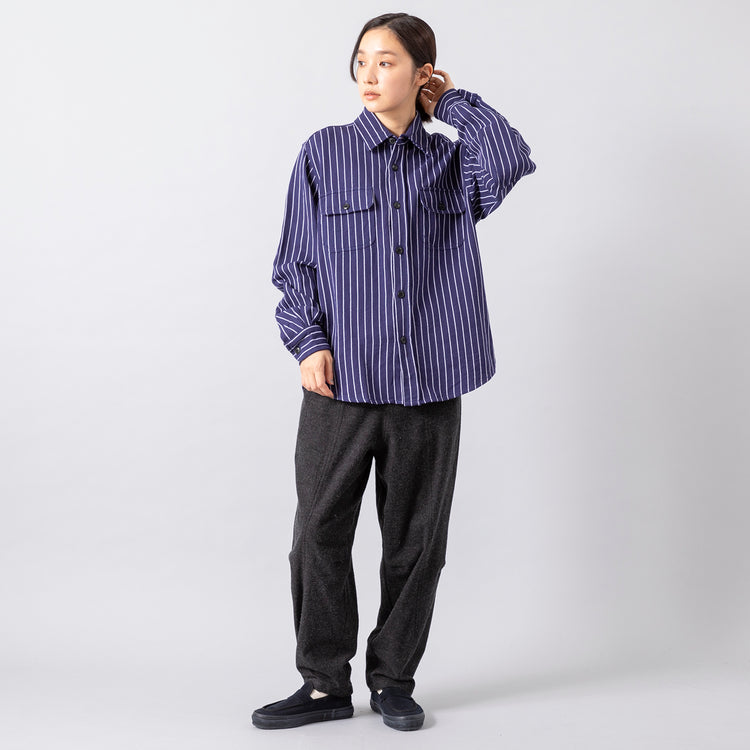 モデル身長163cm,corailの縦切替パンツ|MOONSTARのLOAFY,https://market.e-begin.jp/products/etr_cor0644r_lala|https://market.e-begin.jp/products/mns_mns0147p_lala