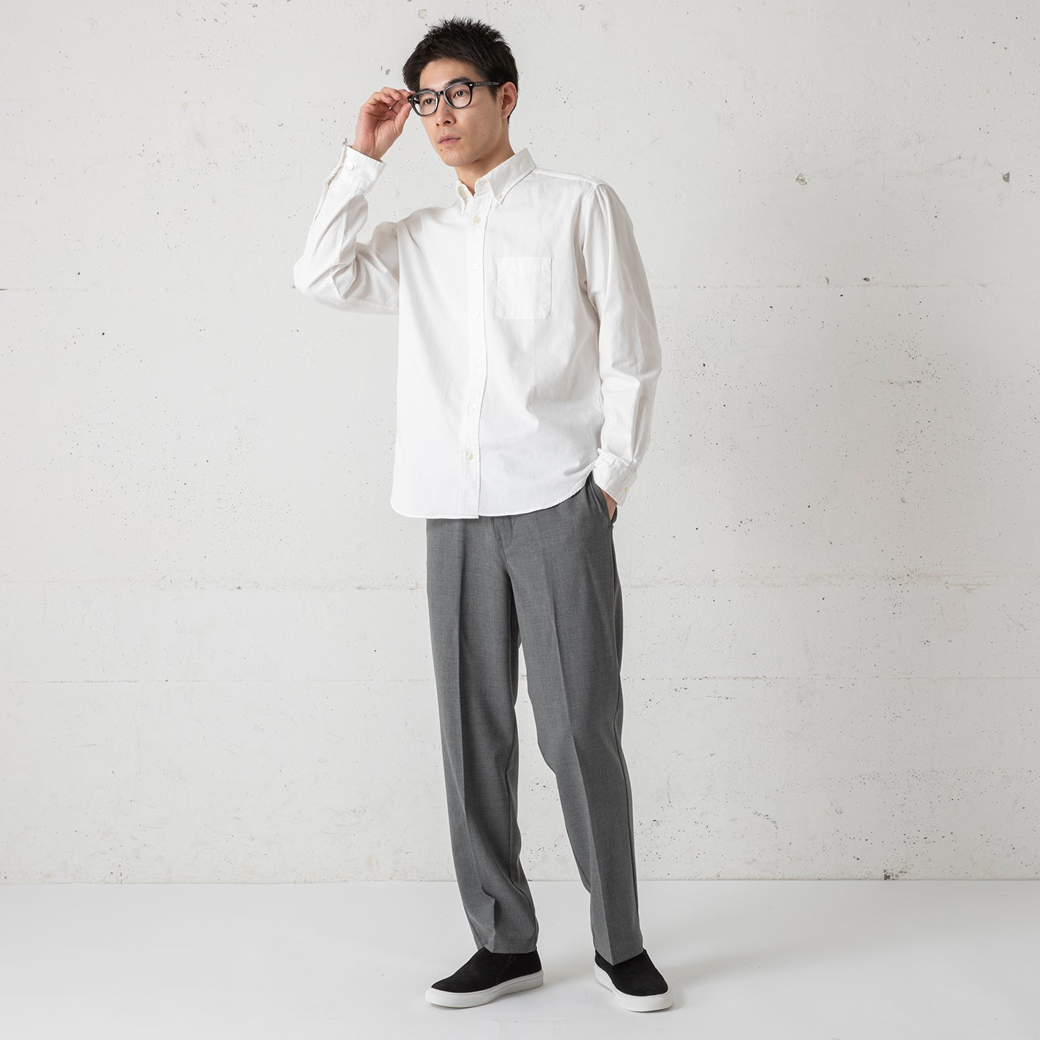 ALCARZA | アルカーザ ヘビーオックスB.D. シャツ