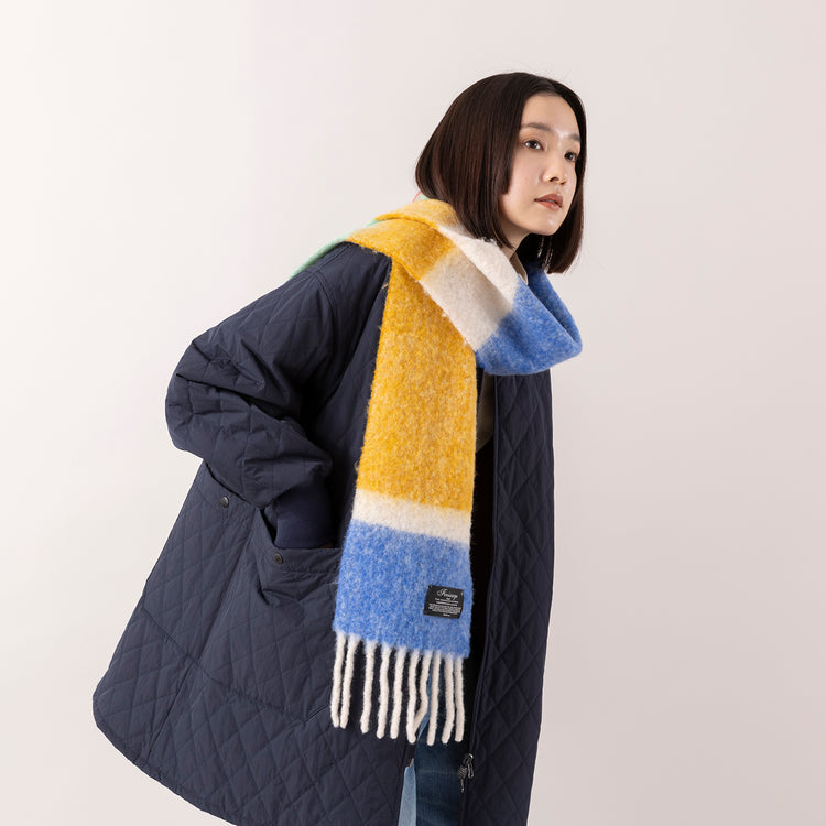 Finissage | フィニサージュ　マルチカラーブークレマフラー