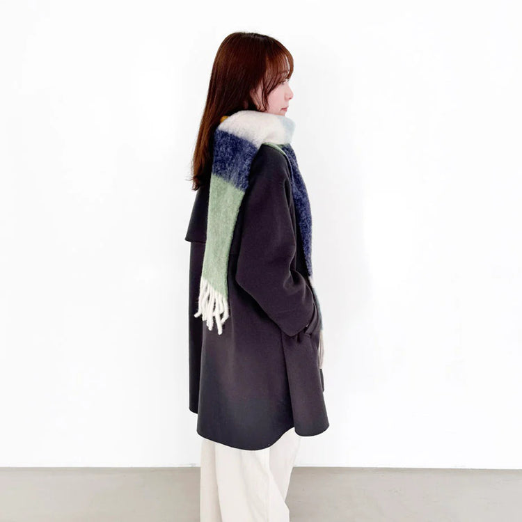 Finissage | フィニサージュ　マルチカラーブークレマフラー