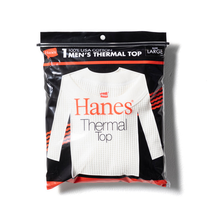 Hanes | ヘインズ　Thermal Top クルーネックロングスリーブ