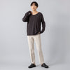 モデル身長163cm,Atelier Mont KemmelのCOTTON LINEN PANTS|GLENFIELDのシャークソールビジネスサンダル,https://market.e-begin.jp/products/sta_amk0008r_lala|https://market.e-begin.jp/products/jal_gfd0392q_lala