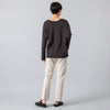 モデル身長163cm,Atelier Mont KemmelのCOTTON LINEN PANTS|GLENFIELDのシャークソールビジネスサンダル,https://market.e-begin.jp/products/sta_amk0008r_lala|https://market.e-begin.jp/products/jal_gfd0392q_lala