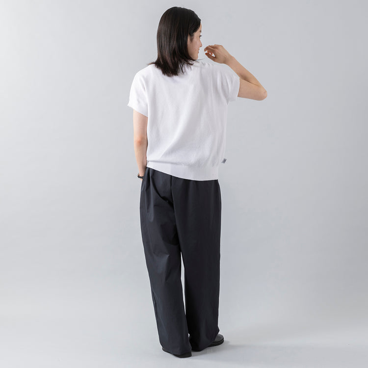 モデル身長160cm,gym masterのハイゲージニットフレンチスリーブ|GLENFIELDのシャークソールビジネスサンダル|MATOWのTsuki 朧月 -おぼろづき- / スクエア シルバー レザー|CRONY.のMIKAGE Neck Wallet,https://market.e-begin.jp/products/grd_gym0404s_lala|https://market.e-begin.jp/products/jal_gfd0392q_lala|https://market.e-begin.jp/products/bey_mtw0356s_lala|https://market.e-begin.jp/products/ald_crn0440s_lala