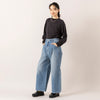 モデル身長165cm,euphoric moodのShoulder Point Tops|VENT BLANC+の12ozデニム ワイドパンツ|meri ja kuuのリブ先丸シルクコットンソックス|rapiécageのジグザグパールスライダーネックレス,https://market.e-begin.jp/products/hpn_eup1007s_lala|https://market.e-begin.jp/products/stl_ven1056s_lala|https://market.e-begin.jp/products/hpn_mjk1012s_lala|https://market.e-begin.jp/products/rdx_rpc1014s_lala