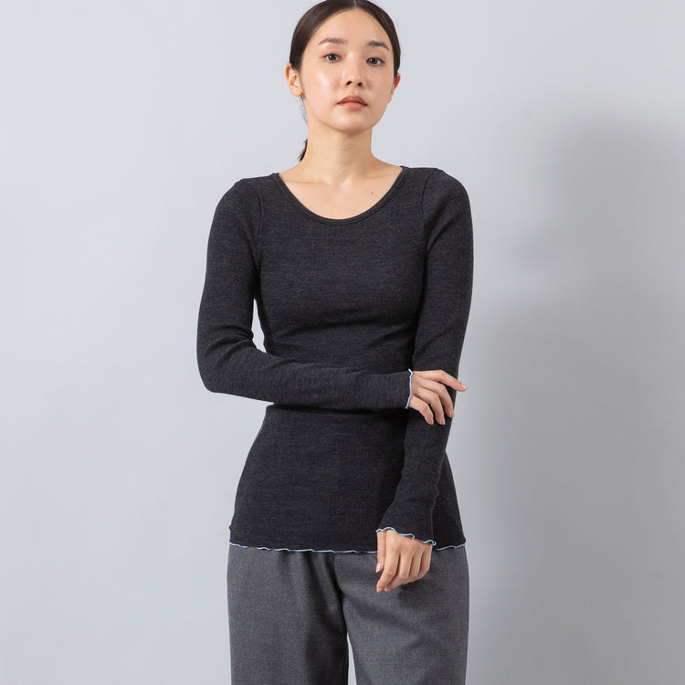 me. | ミードット　merino washable woolロングスリーブ