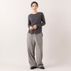 モデル身長163cm(2WAYのうちVネックの向きで着用),me.のwooly kersey easy bakerPT|GLENFIELDのシャークソールビジネスサンダル|rapiécageのメタルボールチョーカー,https://market.e-begin.jp/products/hpn_med1176s_lala|https://market.e-begin.jp/products/jal_gfd0392q_lala|https://market.e-begin.jp/products/rdx_rpc0794s_lala