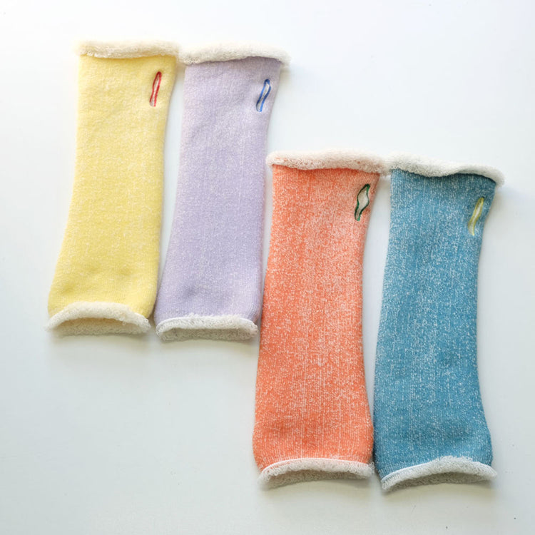 meri ja kuu | メリヤクー　ORIGAMIパイルハンドウォーマー