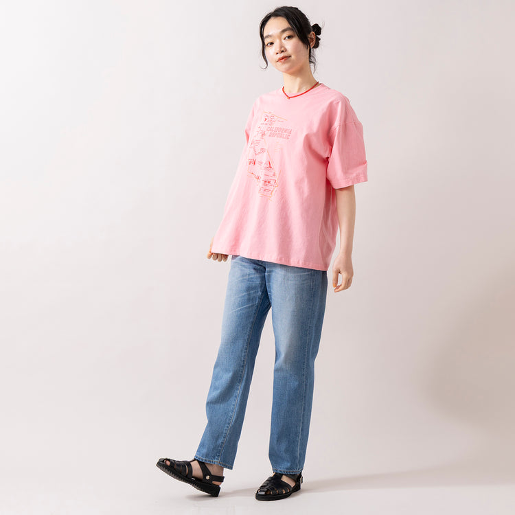 モデル身長165cm,caquのFSロールアップボーイズⅢ|GLENFIELDのシャークソールグルカサンダル|rapiécageのメタルトップケシビーズネックレス,https://market.e-begin.jp/products/tan_caq0001r_lala|https://market.e-begin.jp/products/jal_gfd0391q_lala|https://market.e-begin.jp/products/rdx_rpc0108u_lala