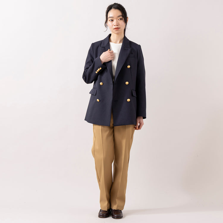 モデル身長165cm,BARNS OUTFITTERSのHEAVY-FRIES SST|MANUAL ALPHABETのTWILL SEMI- EASY TROUSERS for Lala Begin,https://market.e-begin.jp/products/tka_bof0089u_lala|https://market.e-begin.jp/products/mks_man0093u_lala