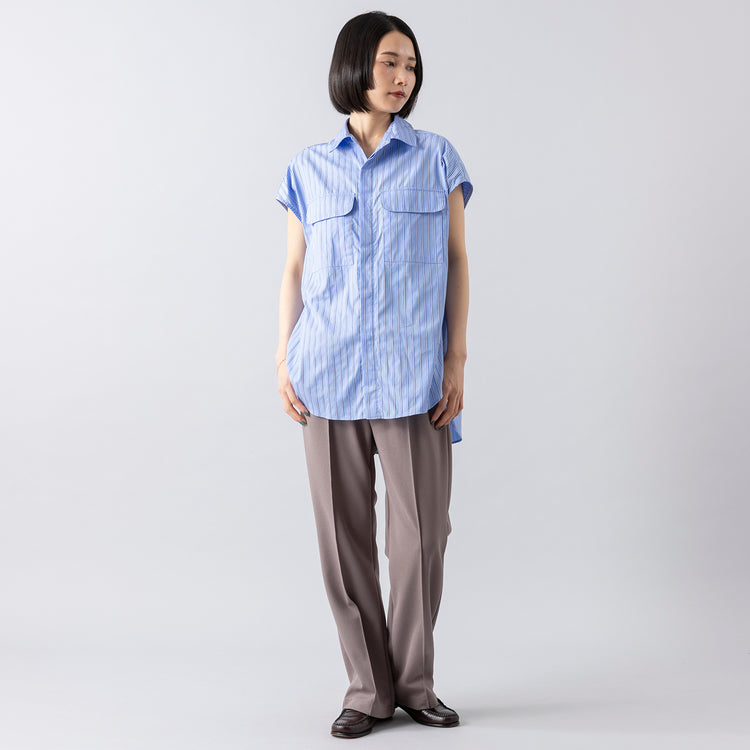モデル身長165cm,MANONのNO SLEEVE W POCKET SHT,https://market.e-begin.jp/products/mks_mnn0621s_lala