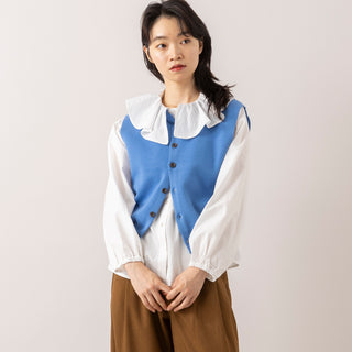 LE MELANGE | ルメランジュ　14G綿混ニットベスト
