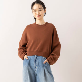 LE MELANGE | ルメランジュ　14G綿混ドルマンニット