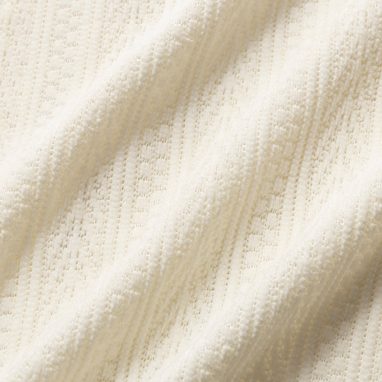 LE MELANGE | ルメランジュ　ベロアジャガード開襟シャツ