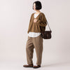モデル身長165cm,LE MELANGEのUネックポンチPO|LE MELANGEの裾切り替えレイヤードインナー|MANONのBALLOON PANTS|Organic handloomのSHELLY|NEI/NORのエレガントバイカラーボールチャーム ネックレス,https://market.e-begin.jp/products/inf_lem1277s_lala|https://market.e-begin.jp/products/inf_lem1170s_lala|https://market.e-begin.jp/products/mks_mnn1264s_lala|https://market.e-begin.jp/products/sed_ogh1252s_lala|https://market.e-begin.jp/products/ris_ner1301s_lala