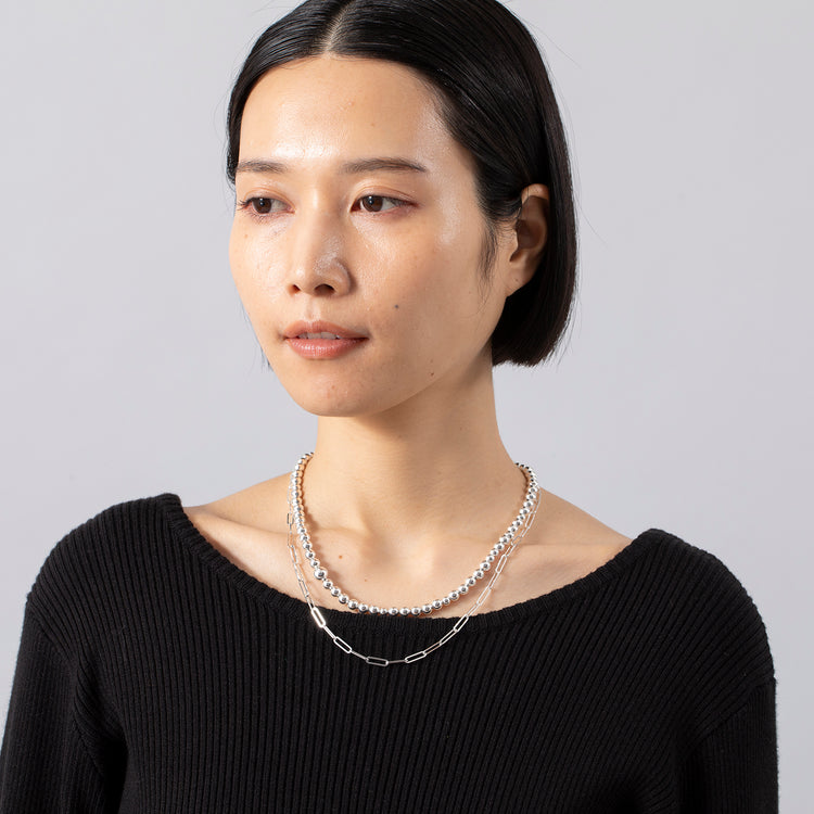 in mood | インムード　BALL CLIP CHAIN -NECKLACE