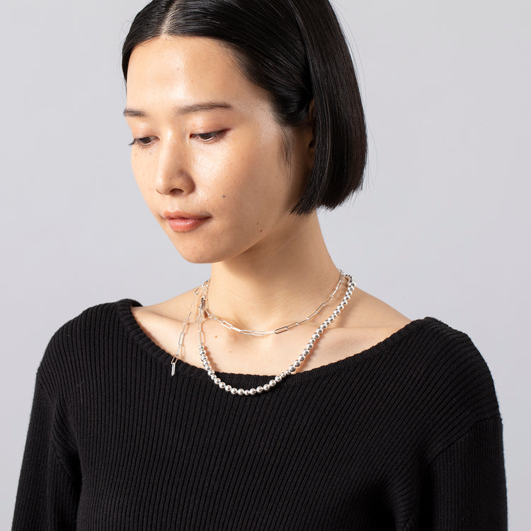 in mood | インムード　BALL CLIP CHAIN -NECKLACE