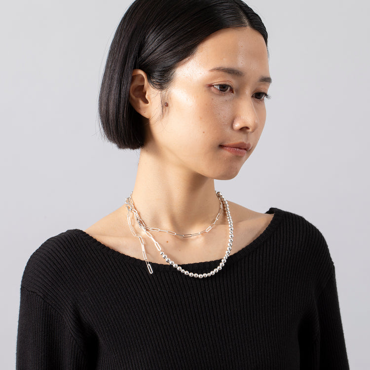 in mood | インムード　BALL CLIP CHAIN -NECKLACE