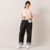モデル身長165cm,ARMY TWILL SANFORIZEDのBackJersey LS Tee Powder|80/40 BY SKEVEの40inch SELVEDGE DENIM（BLACK）|SMLのCIRCLE SHOULDER WALLET,https://market.e-begin.jp/products/mul_amt1062s_lala|https://market.e-begin.jp/products/sta_ske0982s_lala|https://market.e-begin.jp/products/ino_sml1026s_lala