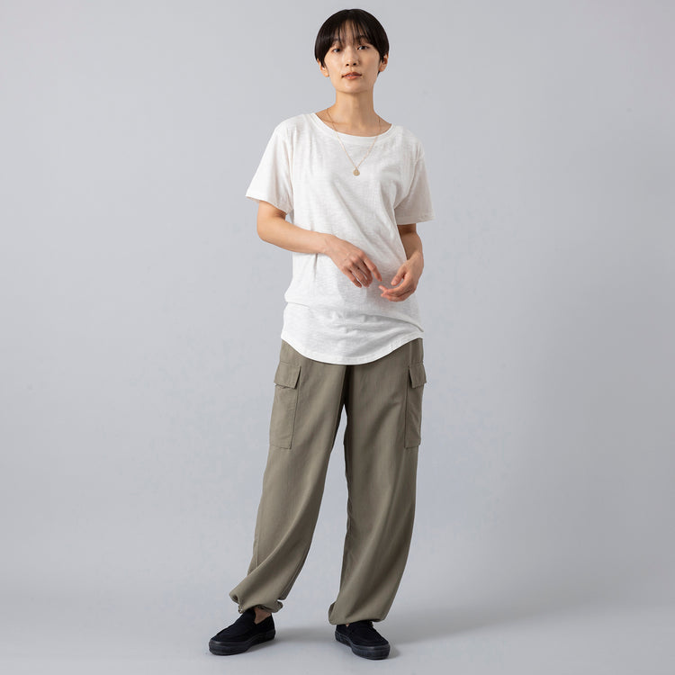 着用サイズS (モデル身長163cm),FRUIT OF THE LOOMのFTL PLZ スラブTシャツ|MOONSTARのオールネイビーのコットンスエードLOAFY|rapiécageのスライドチェーンコインネックレス,https://market.e-begin.jp/products/gal_fol0005r_lala|https://market.e-begin.jp/products/mns_mns0147p_lala|https://market.e-begin.jp/products/rdx_rpc1183n_lala