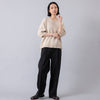 モデル身長165cm,HeavenlyのCotton Linen Knit Pullover|GLENFIELDのシャークソールグルカサンダル,https://market.e-begin.jp/products/dlt_hvr0492q_lala|https://market.e-begin.jp/products/jal_gfd0391q_lala